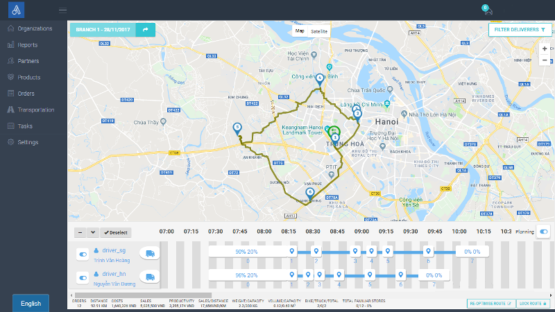 Ra mắt phần mềm sắp xếp lộ trình giao hàng trong vài giây