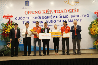 Chung kết, trao giải cuộc thi Khởi nghiệp đổi mới sáng tạo tỉnh BR-VT năm 2017