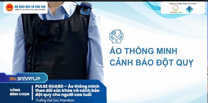 Áo thông minh theo dõi sức khỏe và cảnh báo đột quỵ