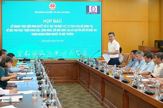 Bộ Nông nghiệp và Môi trường công bố Kế hoạch triển khai Nghị quyết 57-NQ/TW của Bộ Chính trị