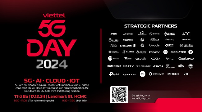 Viettel tổ chức 5G Day – sự kiện hội thảo chuyên sâu đầu tiên về 5G tại Việt Nam