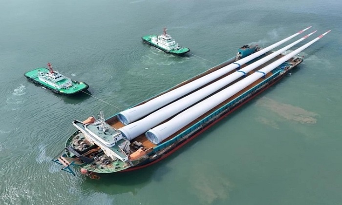 Cánh quạt siêu lớn của turbine gió mạnh nhất thế giới
