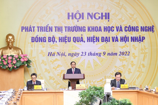 Thủ tướng Chính phủ Phạm Minh Chính chủ trì Hội nghị về “Phát triển thị trường khoa học, công nghệ: Đồng bộ, hiệu quả, hiện đại và hội nhập