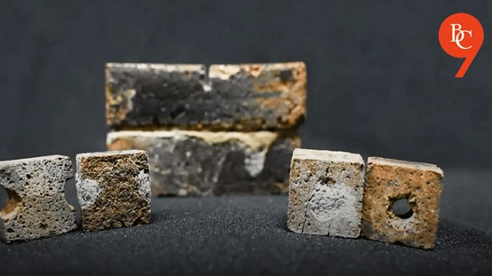 Vi khuẩn xử lý gạch bị nứt trong không gian