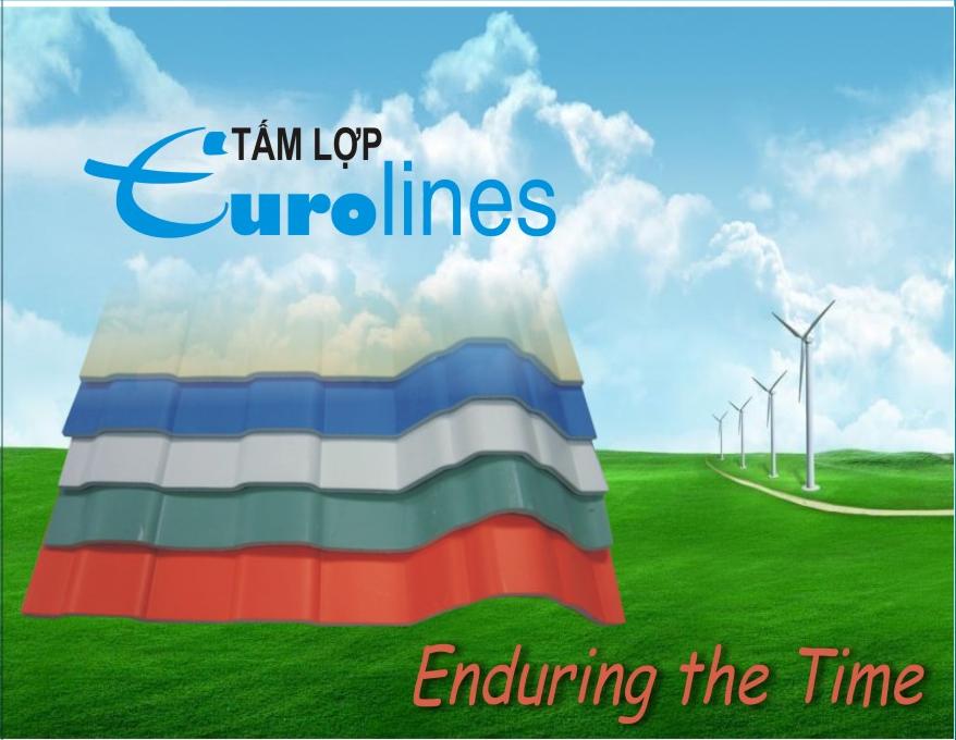 Tấm lợp Eurolines chống nóng, chống ồn, chống ăn mòn hóa chất