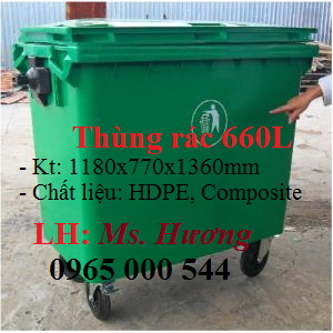 Thùng rác 660 lít