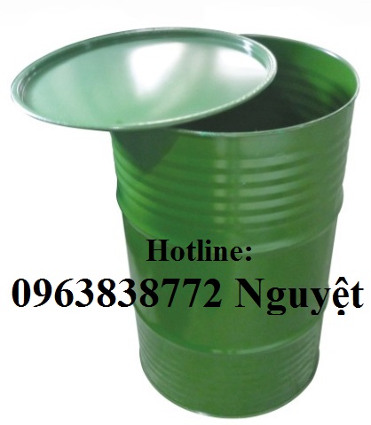 Thùng phuy sắt cũ đựng hóa chất