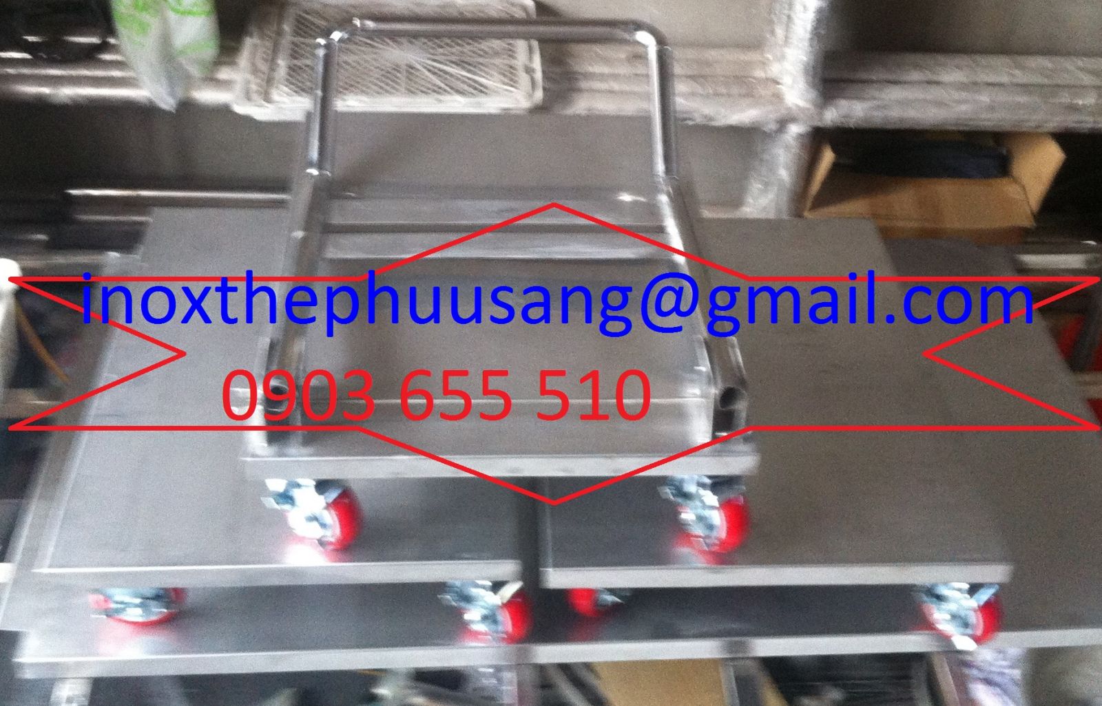 XE ĐẨY TAY GẤP INOX