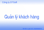 Phần mềm quản lý khách hàng QLKH 5.1