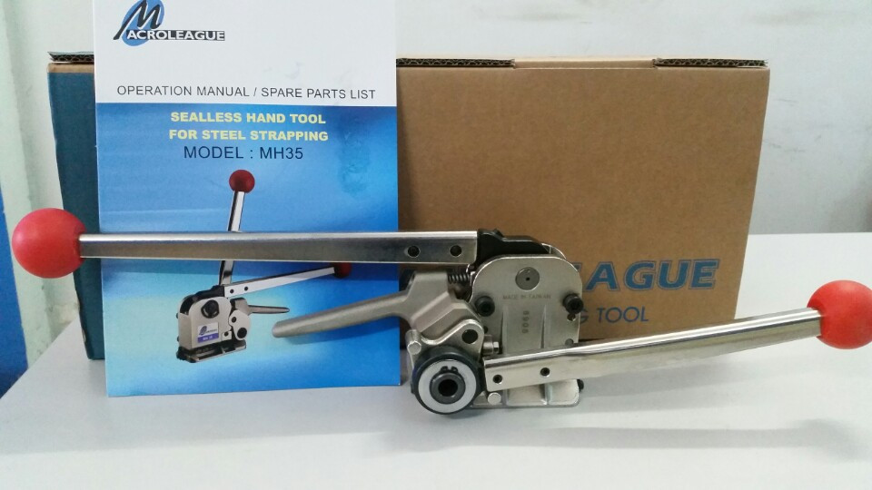 Máy siết đai thép 3 trong 1 không dùng bọ Model MH35