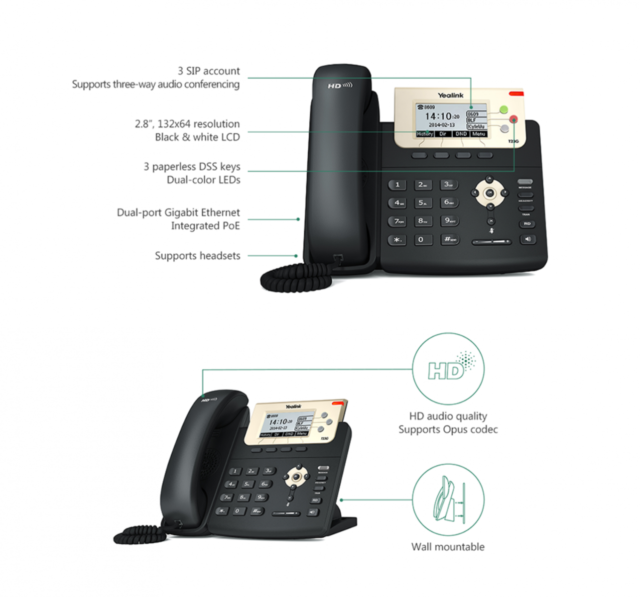 Điện thoại ip Yealink SIP-T23G