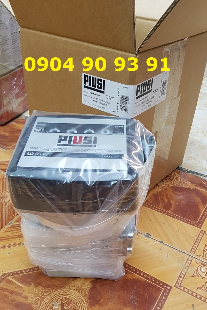 Đồng hồ đo dầu Piusi K700M hiển thị cơ