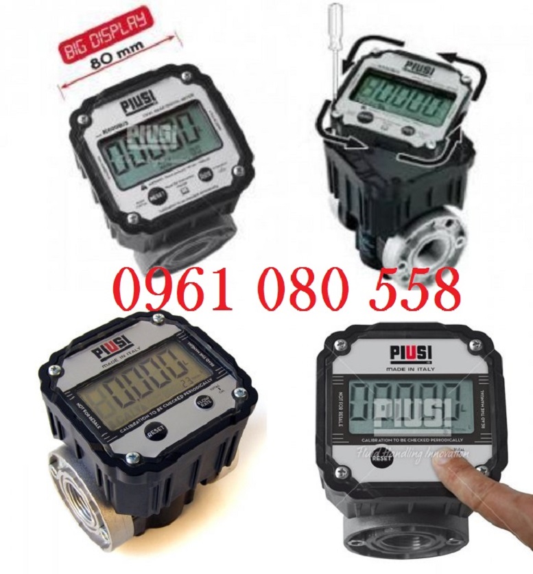 Đồng hồ đo dầu  Piusi K600 B/3 Pulser ,Đồng hồ truyền tín hiệu xung Piusi K600B3, đồng hồ đo lưu lượng, đồng hồ đo dầu piusi
