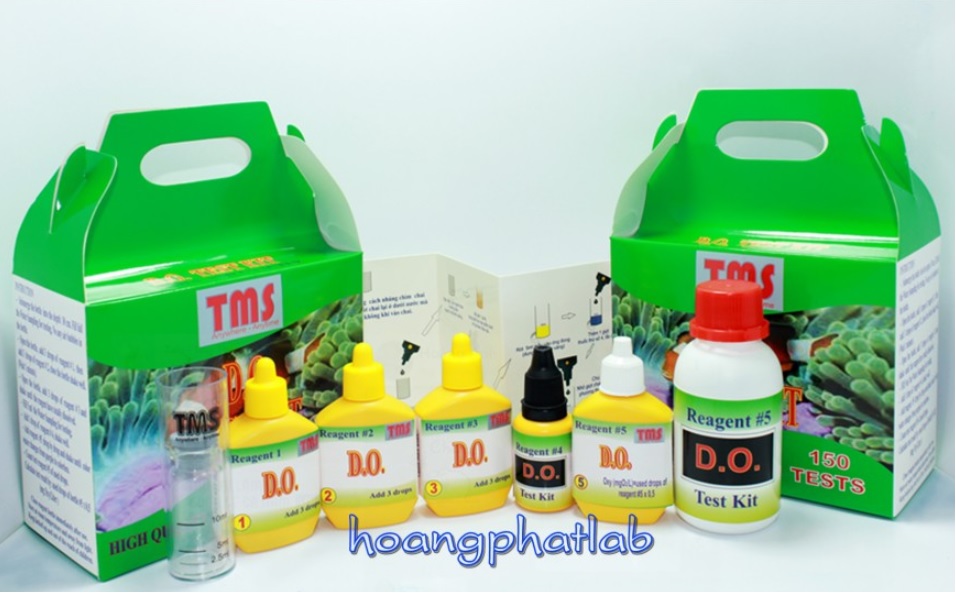 Bộ test kit nhanh cho thủy sản (pH- DO- Fe- Cl- NH4/ NH3- KIỀM- Ca/ Mg- NO2- NO3- H2S- PO4- độ cứng) TMS