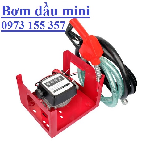 Máy bơm dầu ETM40-DC 12/24V,bộ bơm dầu mini 12V 24V,máy bơm xăng dầu mini có bộ đếm 12V