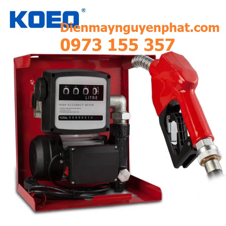 Bộ bơm xăng dầu ETM-80A,Kít bơm dầu kèm đồng hồ ETM-80, bơm dầu 80 lít/phút