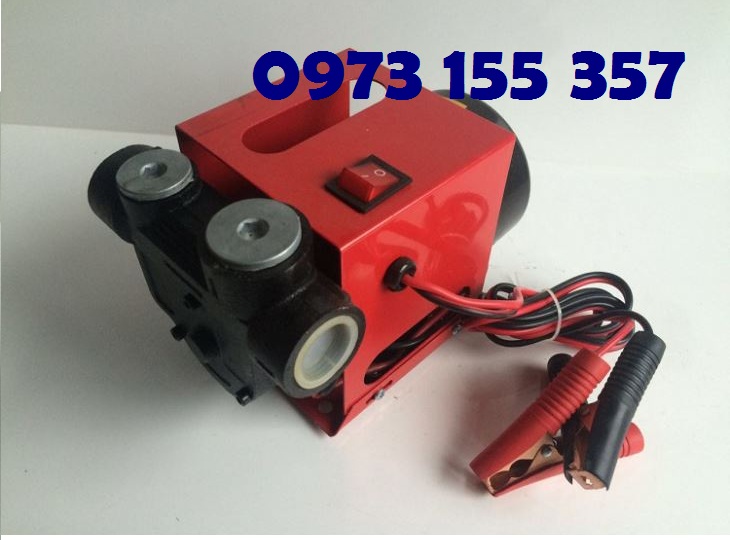 Bơm dầu diesel NPB-70 chạy điện DC 12V-24V, bơm dầu chạy điện 24V, bơm xăng dầu mini 24V, máy bơm dầu 24V