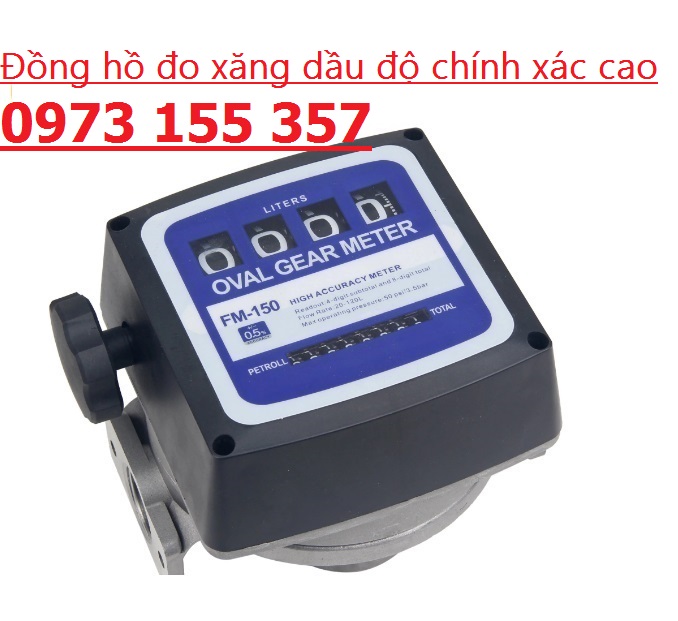 Đồng hồ đo dầu FM-150,đồng hồ oval FM150 đo xăng dầu, đồng hồ đo nhớt FM-150 Oval