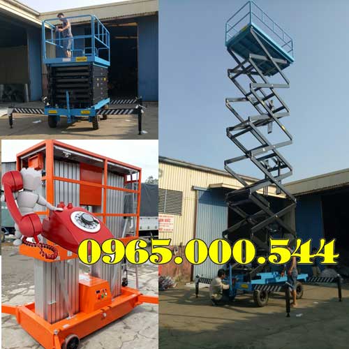 Địa chỉ bán xe nâng người 12m cắt kéo tại Bình Dương