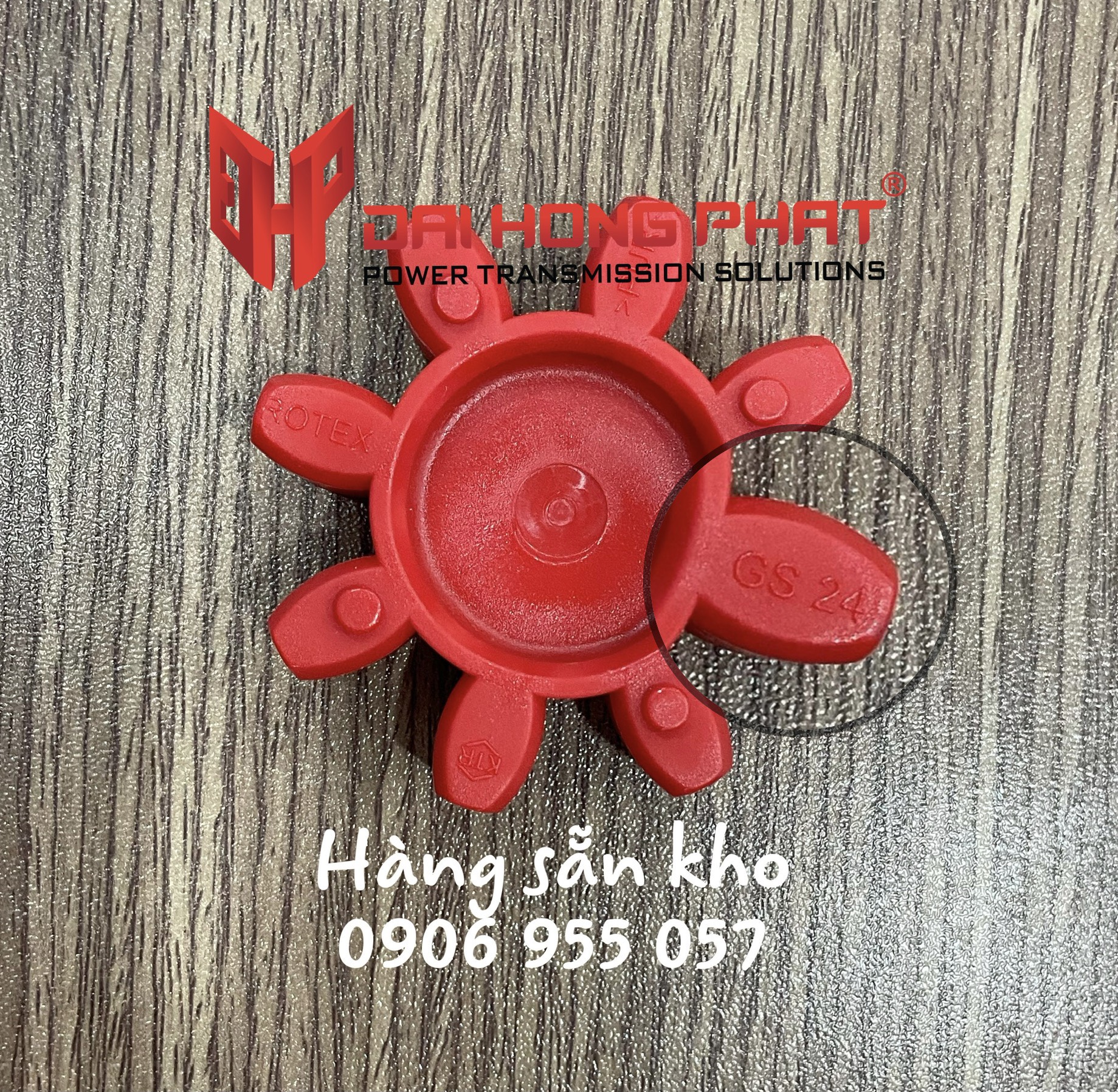 Giảm chấn Rotex GS -  Rotex GS Coupling, HÀNG SẴN KHO, đủ size (màu đỏ)