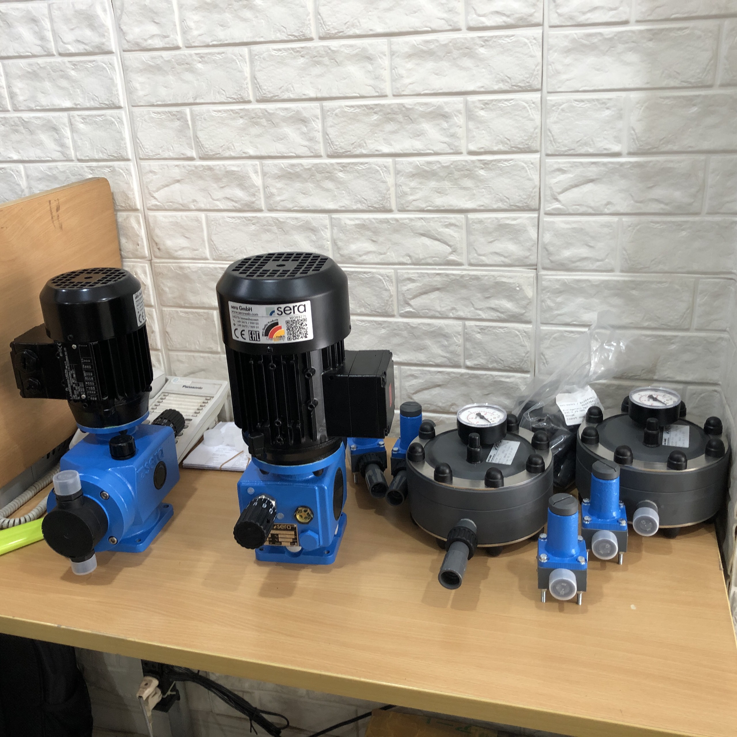Van hút (Suction valve) và van đẩy (Pressure valve) của bơm định lượng Sera/Germany