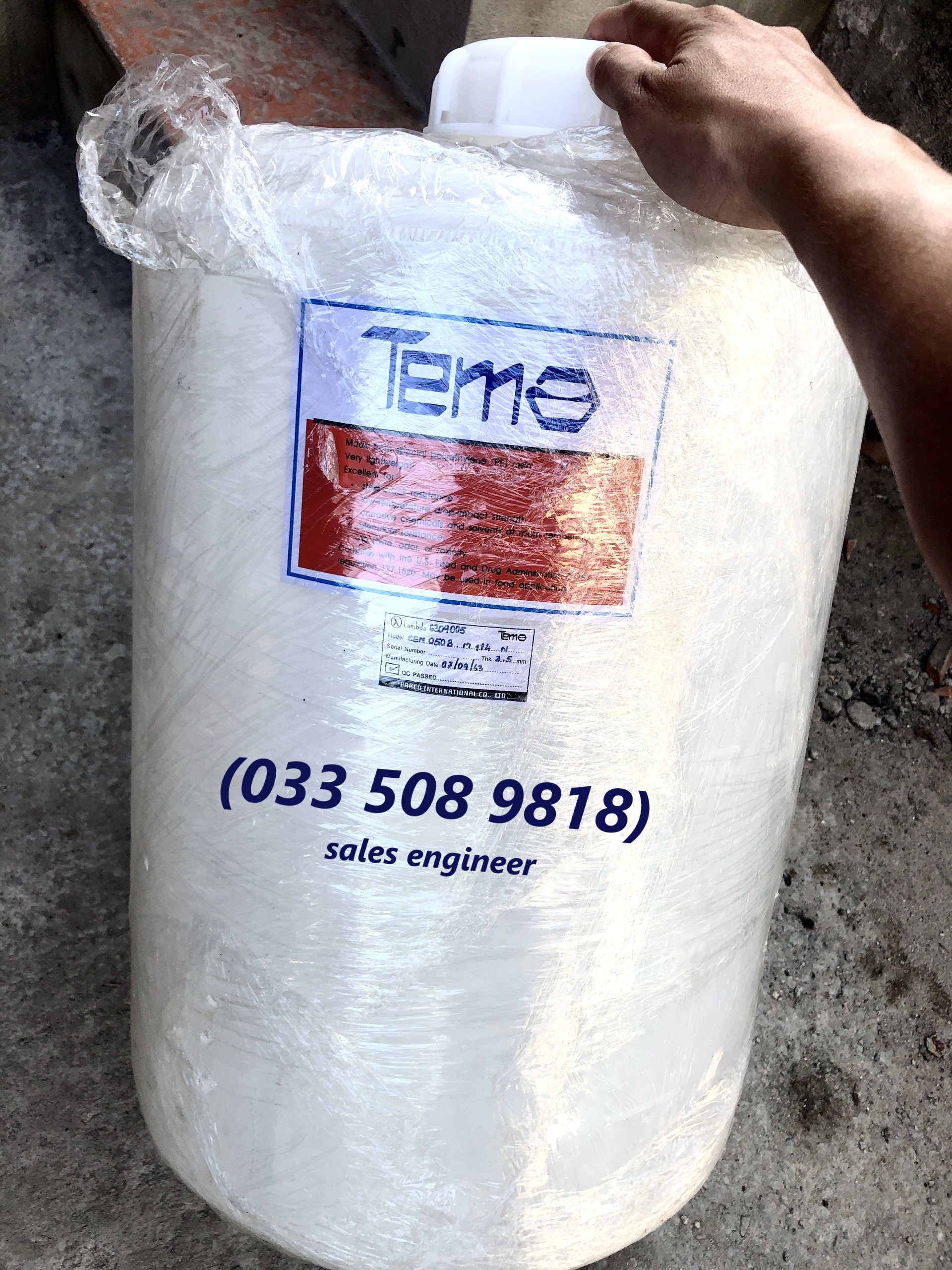 Bồn Chứa Hóa Chất 50 LítTema/Pakco Thái Lan