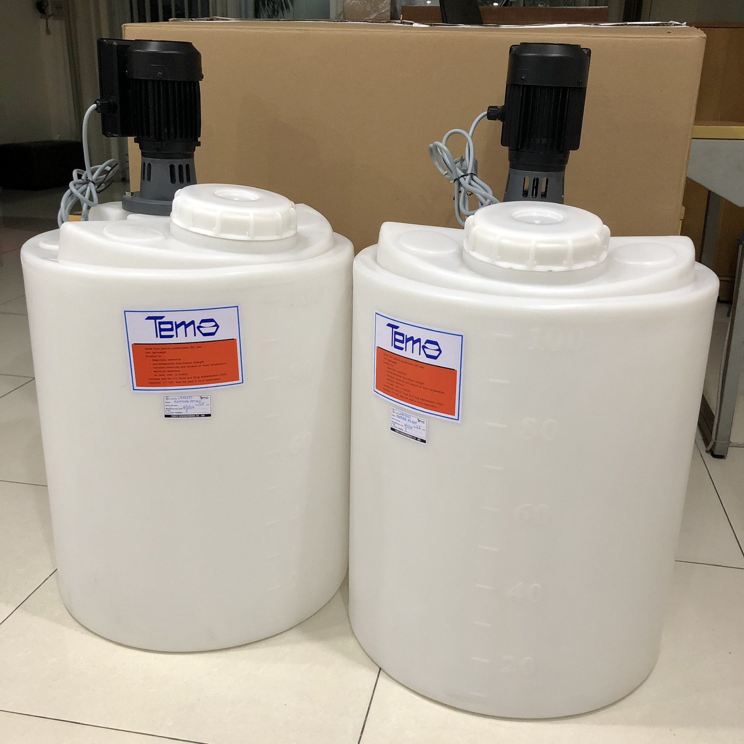 Bồn Chứa Hóa Chất 100 Lít Tema/Pakco Thái Lan