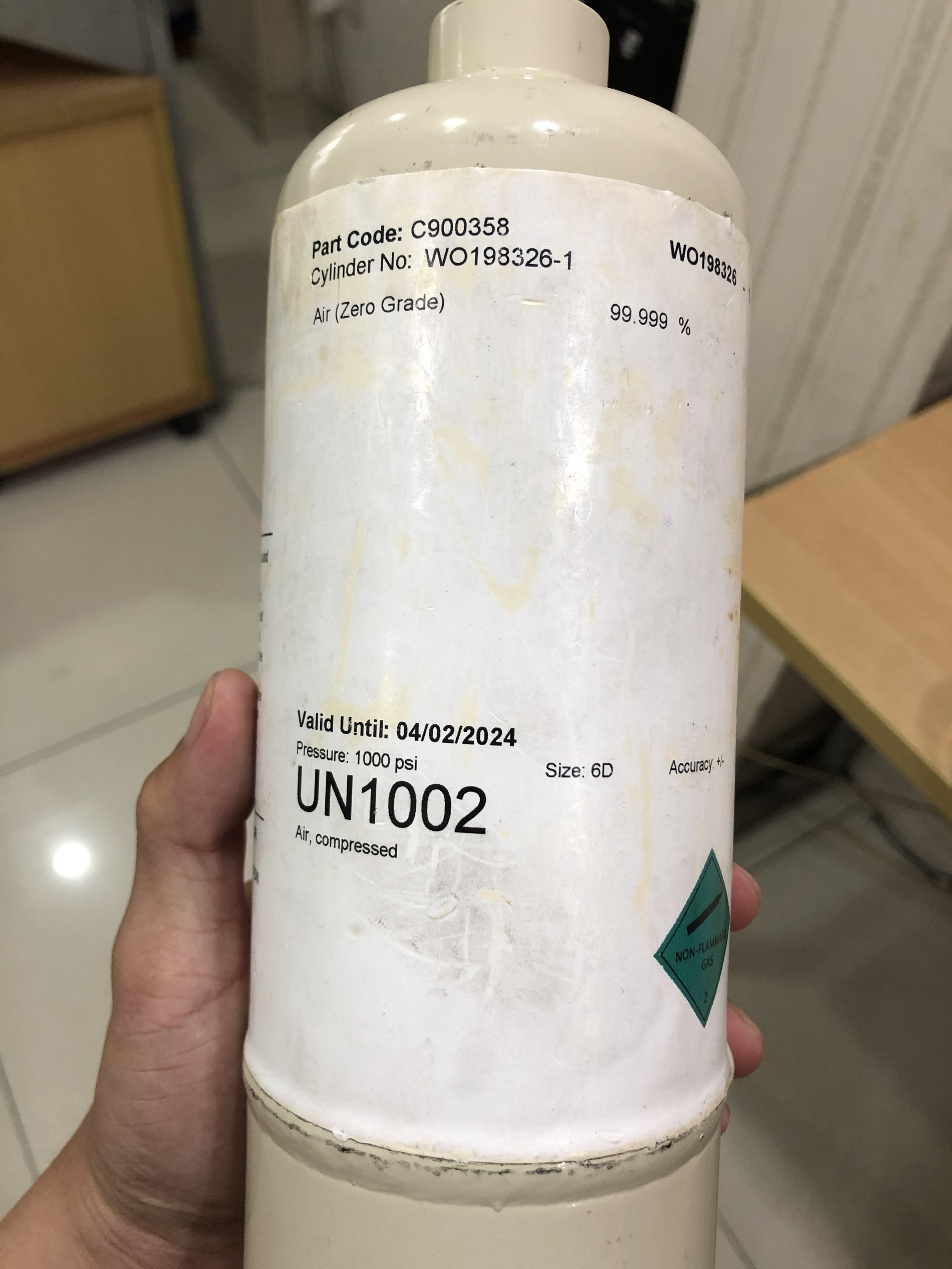 Bình Khí Hiệu Chuẩn CALGAZ