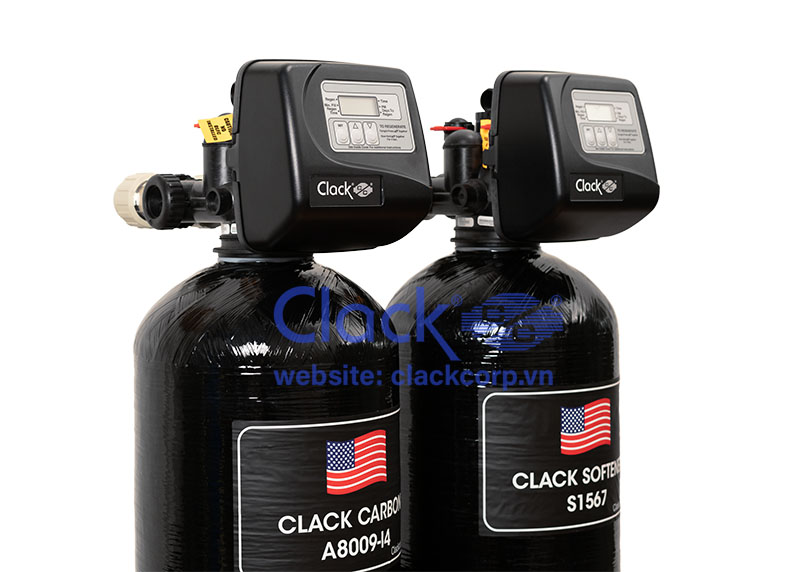 Lọc nước đầu nguồn tổng sinh hoạt Clack WS02 black USA (2 cấp lọc)
