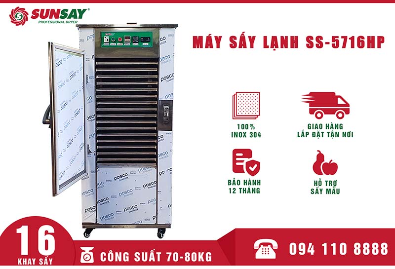 Máy sấy lạnh thực phẩm 16 khay