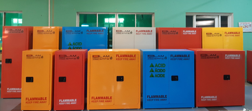 TỦ CHỨA DUNG MÔI CÓ THỂ CHÁY LOẠI 2 CỬA Model: LV-FM304