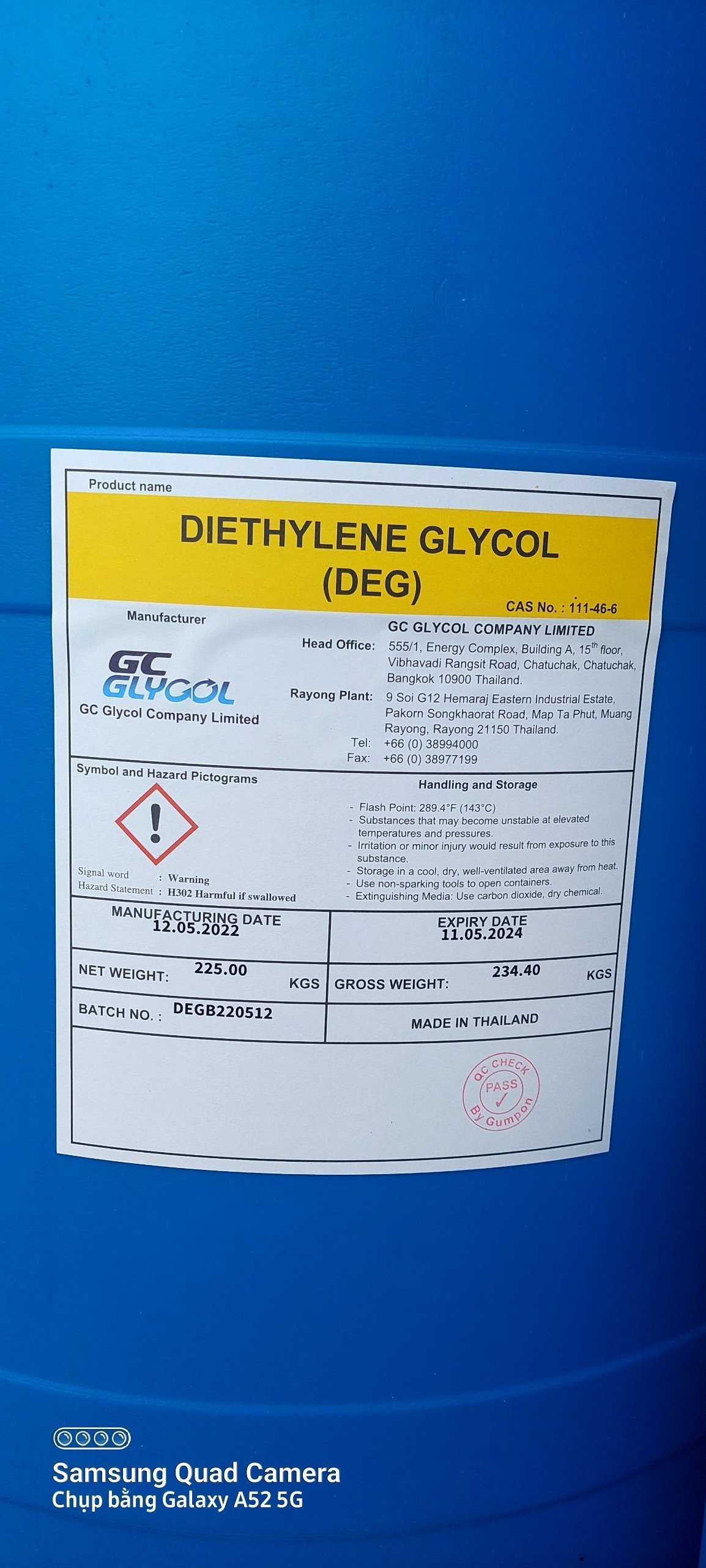 HÓA CHẤT Diethylenne Glycol (DEG)