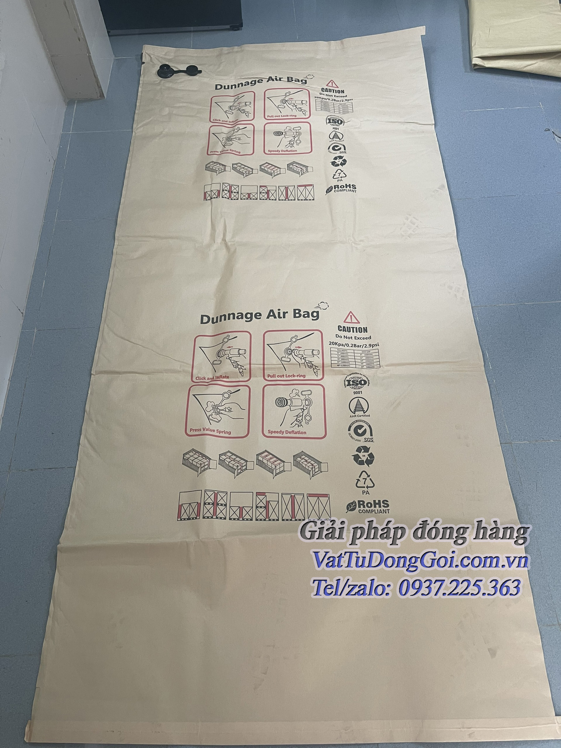 Túi khí chèn hàng 1000x2200- thùng 45 cái giao hàng miễn phí