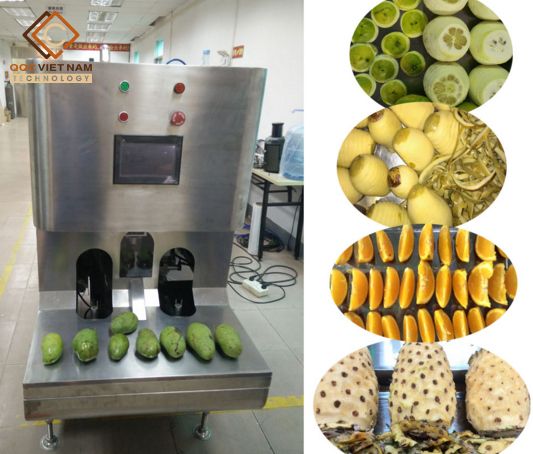 MÁY CẮT VỎ TRÁI CÂY CÔNG NGHIỆP , TIẾT KIỆM CHI PHÍ