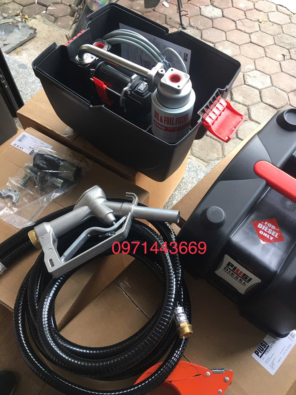Bơm dầu piusi box pro 12/24v