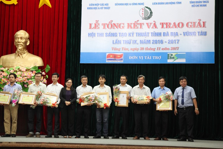 Lễ tổng kết và trao giải Hội thi sáng tạo kỹ thuật tỉnh Bà Rịa – Vũng Tàu lần thứ IX, năm 2016-2017