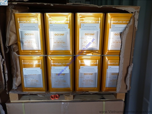 Vichemfloc DC400 - Dung dịch anion polime khử màu nước thải dệt nhuộm
