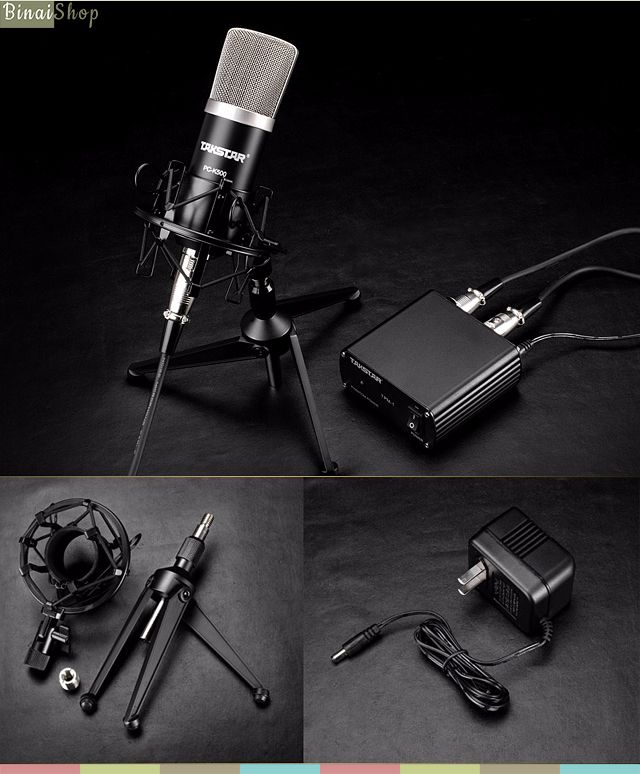 Microphone condenser thu âm Takstar PC-K500 (Suite)