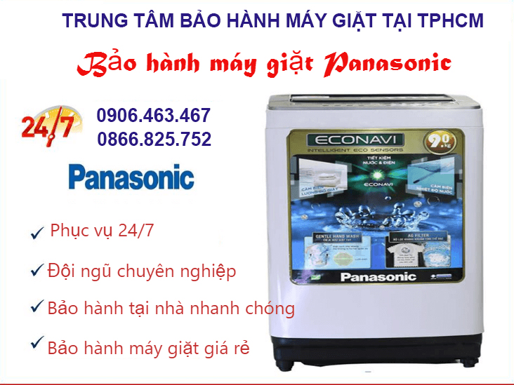 Trung tâm bảo hành máy giặt Panasonic chính hãng TpHCM