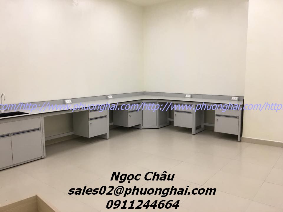 Bàn thí nghiệm áp tường - wall bench - near bench